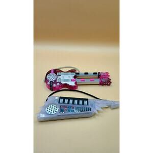 OMG LOL MGA Surprise Remix Metal Chic Guitar and Keytrar Set Tested and Working